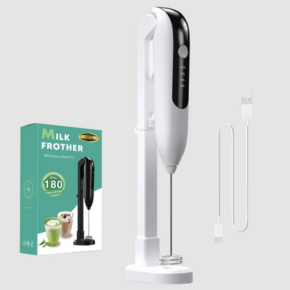 Mini batidora eléctrica y espumador de leche y café